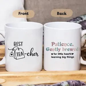 Funny Teacher Appreciation Mug - Best Tea-cher Ever Gift for End of Year