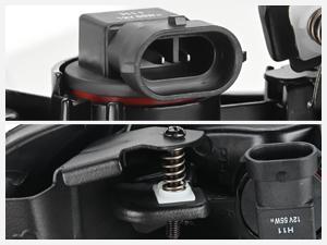 Nilight Fog Light Assembly Compatible with 2009 2010 2011 Honda Civic Sedan 4 Door with Clear Lens Fog Lamps Replacement H11 12V 55W Bulbs