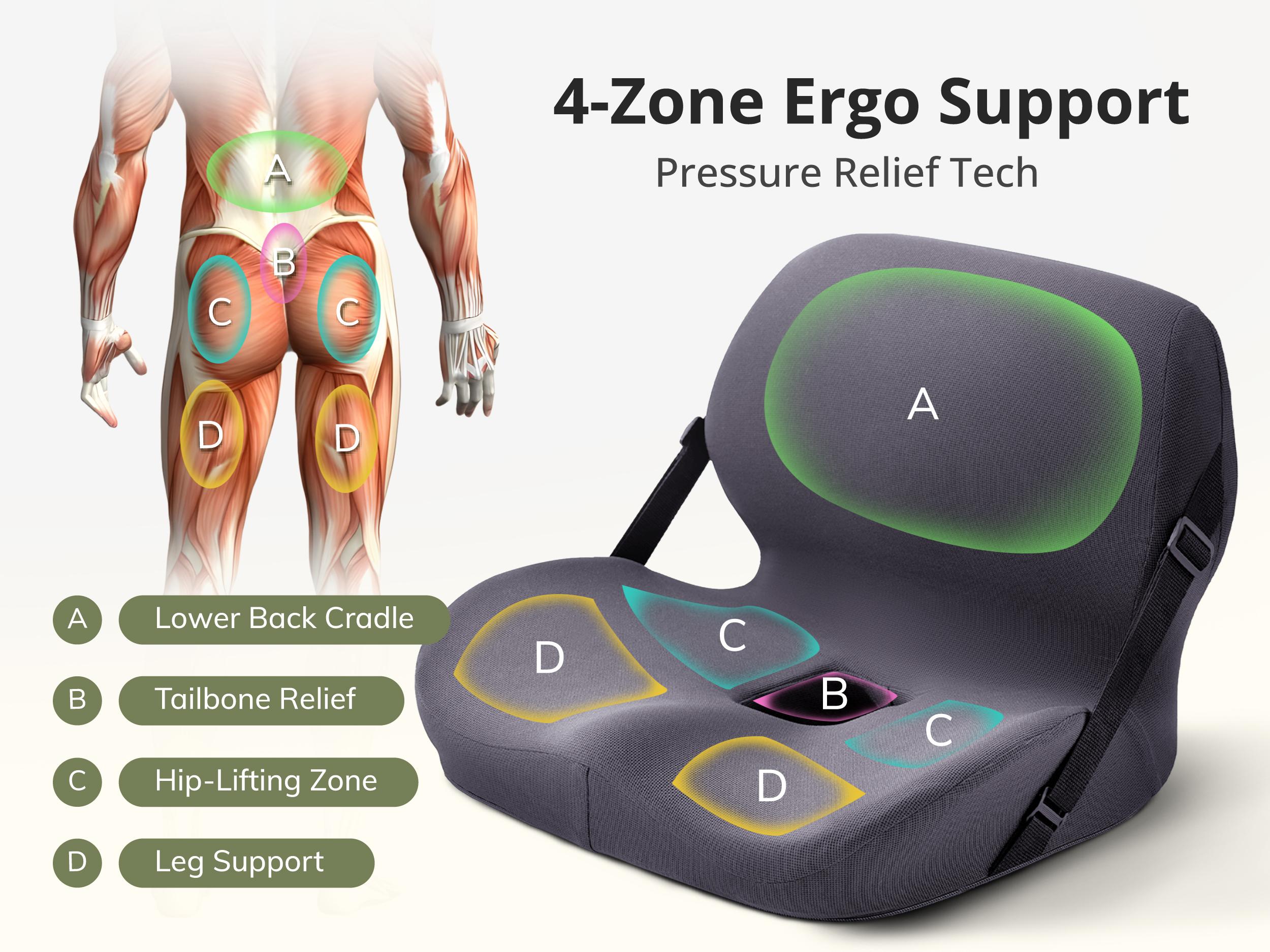 Non-Slip Memory Foam Seat Cushion with Back Support – Ergonomic, Skin-Friendly, Breathable Mesh, Washable Cover, for Office, Car, Home & Outdoor Use Non-Slip Memory Foam Seat Cushion with Back Support – Ergonomic, Skin-Friendly, Breathable Mesh, Washable Cover, for Office, Car, Home & Outdoor Use