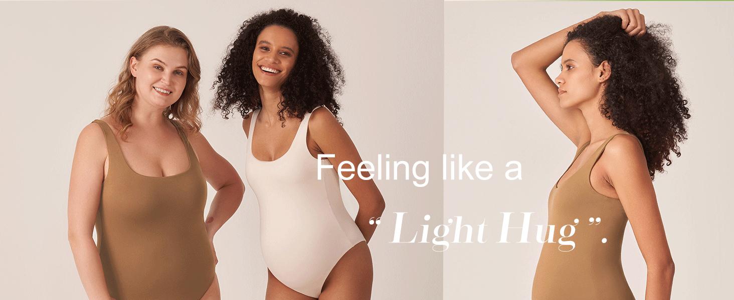 POSHDIVAH Women's Maternity Bodysuits Scoop Neck Sleeveless Tank Tops Stretchy Shapewear Soft Pregnancy Jumpsuits pregnancy supply