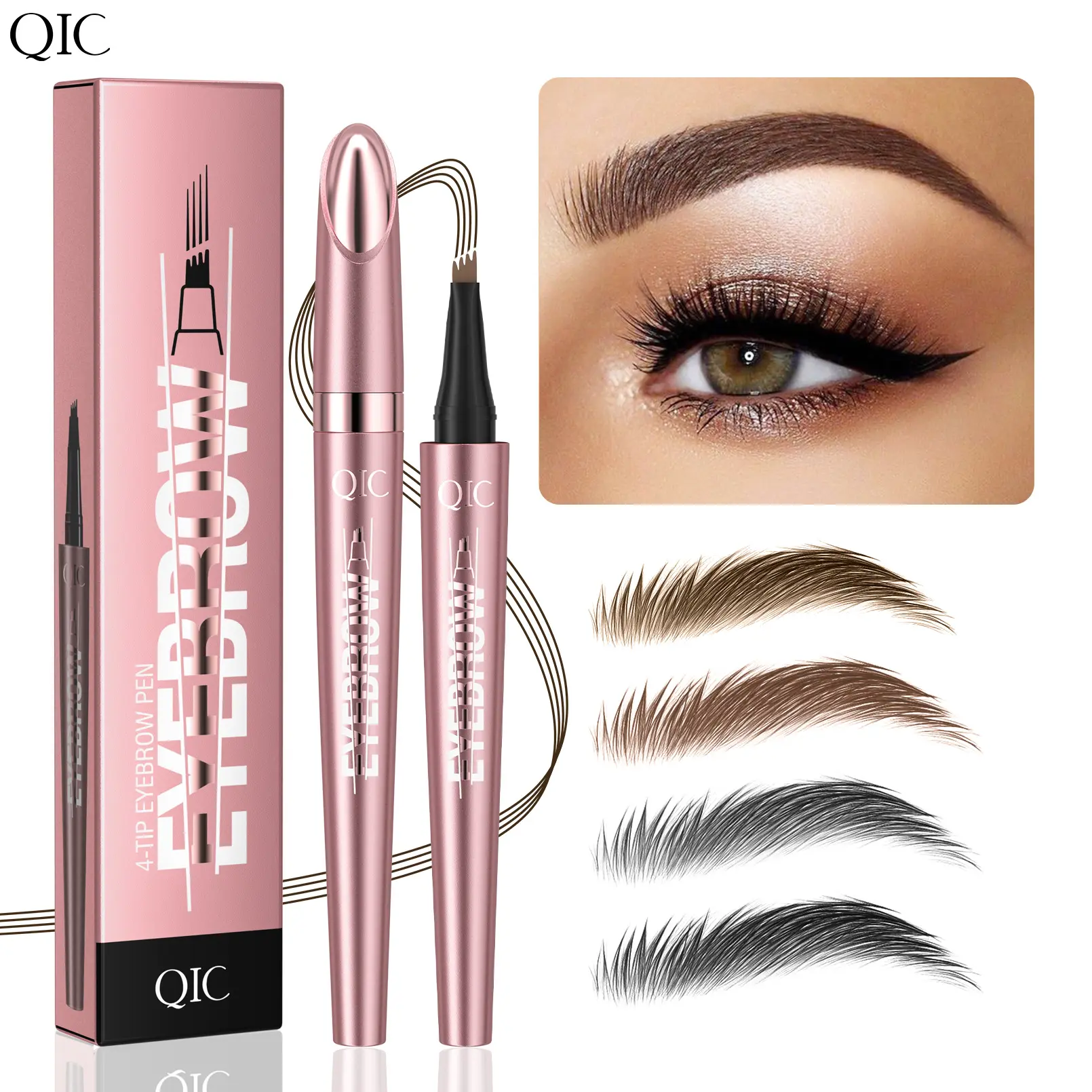 Waterproof Micro-Fork Eyebrow Pencil Regular Edition  for Youth, Precise Natural Hair-Like Strokes, Long-Lasting, Smudge-Proof Daily & Soft Glam Makeup Tool