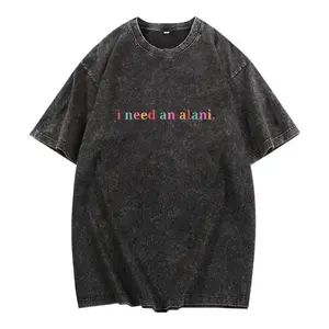 i need an alani - Men's & Women's Washed and Distressed Materials Cotton Shirts S-XXXL