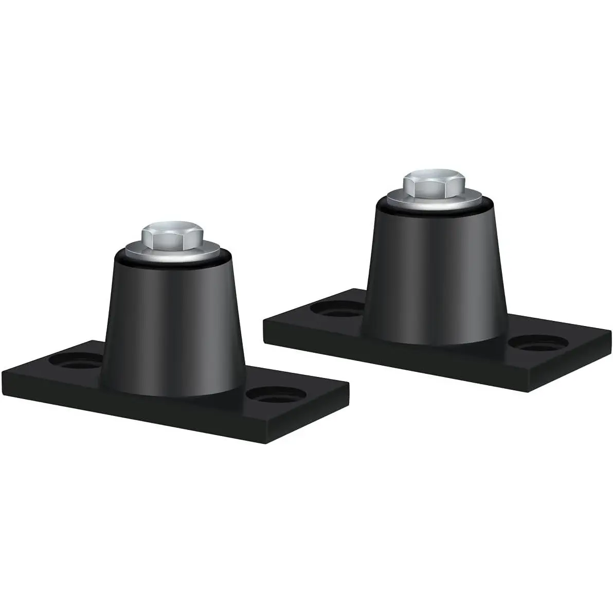 Floor Mount Vibration Isolator, 100% Neoprene, Capacity Range: 15 to 45 lb.