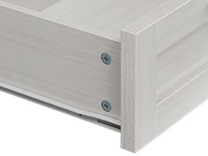 DWVO Double 10 Gallon Tilt Out Trash Bin Cabinet with 2 Drawers, Wooden Trash Can Kitchen Island with Garbage Bin Laundry Hamper for Kitchen, 39.4” W x 14” D x 36.8” H, Off White