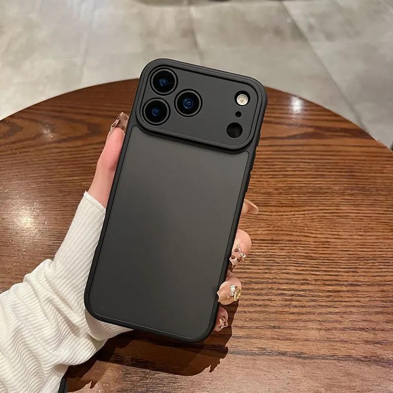 for Iphone Including Air, 17 Pro Max, 17 Pro, 17, 16 Pro Max, 16 Pro, 16, 16E, 15 Pro Max, 15 Pro, 15, 14 Pro Max, 14 Pro, 14, 13 Pro Max, 12 11 ProMax XsMax, Offering Shock Resistance And Camera Protection, Featuring a Minimalist Matte Black  Design,