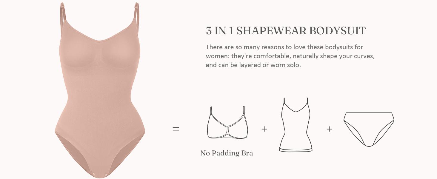 FeelinGirl #Live1 Seamless Thong Bodysuit Comfort Jumpsuit Deals For You Days Fit Adjustable Springtok SpringStatements