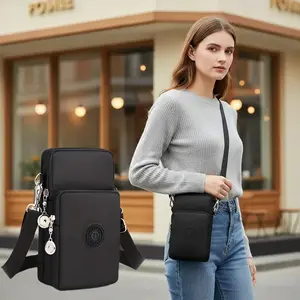 Women's Crossbody Phone Bag - Minimalist Everyday Purse with Secure Zipper Closure | Adjustable Strap, Spacious Interior for Phone, Cards, Keys - Durable Polyester, Lightweight Construction - Perfect for Travel, Work, Shopping - Ideal Gift