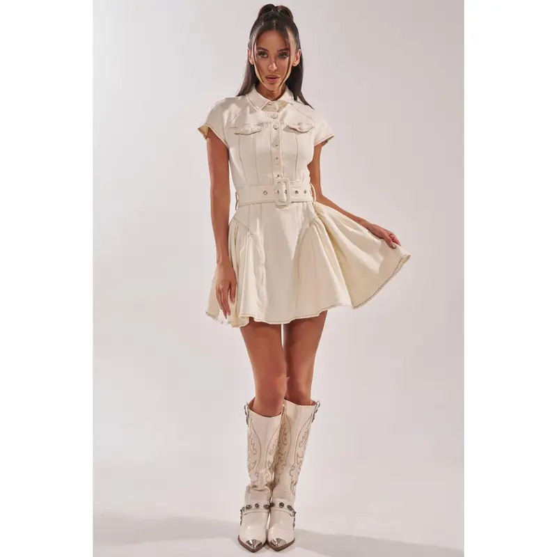 white denim zara dress Zara Denim Dress For Women