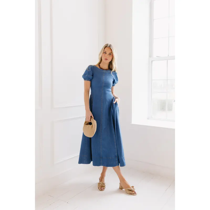 knee length dresses for ladies ZOE MIDI DRESS – Andriany