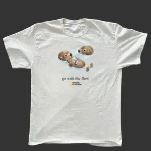 National Geographic White Otter T-shirt, Unisex, Holiday Gift