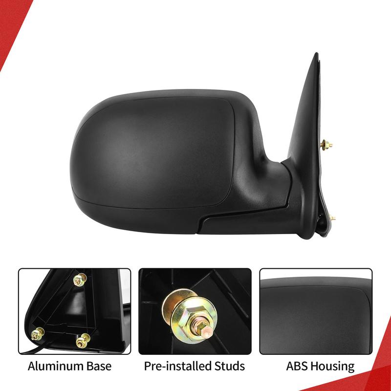 【Springtok】YITAMOTOR Right Passenger Side Tow Mirror with Electric Heated and Power-Adjustable Glass, Compatible with 2003-2006 Chevy Silverado Suburban Avalanche Tahoe GMC Sierra Yukon Left/Right