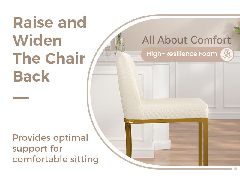 PHI VILLA 24'' Barstool Set Counter Height Leather Kitchen Bar Stools with Back, Backrest, and Stable Base, Easy Assembly Furniture Dining Chairs Luxury