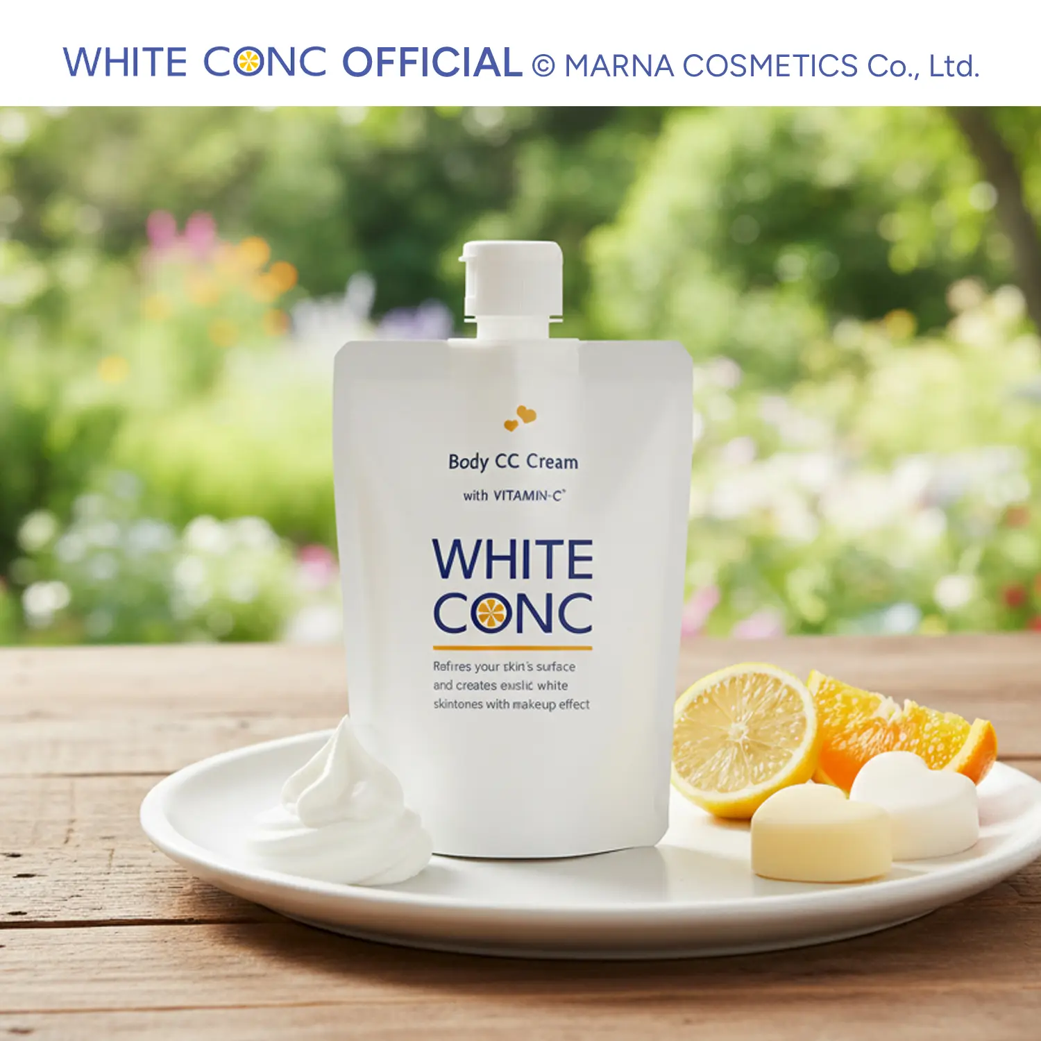 WHITE CONC CC Body Cream | Instant Brightening Tone-Up Cream for Even Skin Tone & Natural Glow | Official Partner