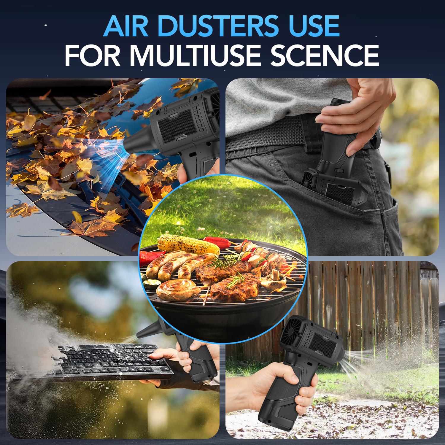 Compresssed Air duster Cordless Leaf Blower Violent Turbo Fan,USB Rechargeable Handheld Cooling Turbo,Portable Waist Fan