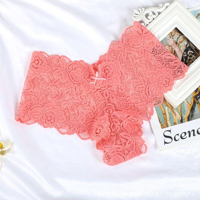 Breathable lace underwear set of 18 pieces that is soft, elastic, and non-constricting.Thanksgiving Christmas Gifts Multi Colors Daily Seamless Comfortable Lace Panties Women's Basic Simple Casual Underwear Briefs Travel