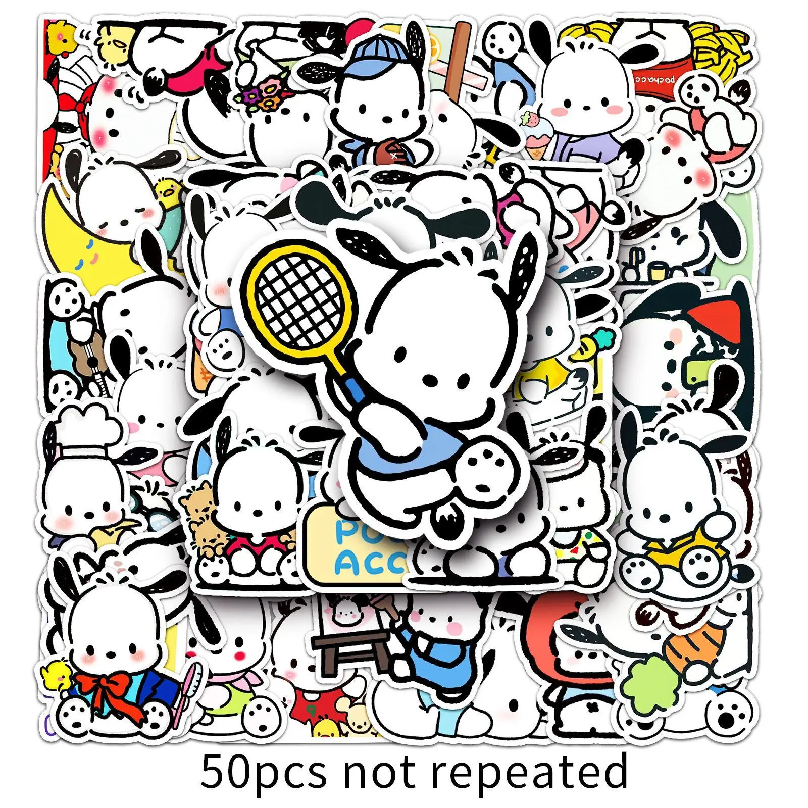 Sanrio Pochacco Decorative Stickers - 50pcs