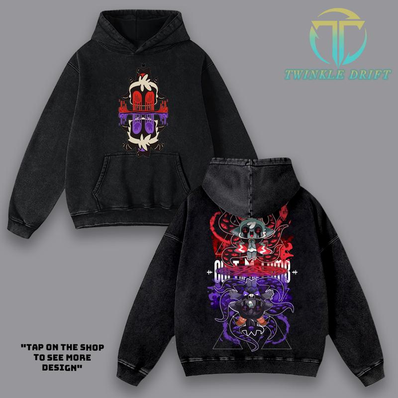 Cult Of The Lamb double side Graphic T-shirt, Hoodies roguelike video game custom Washed sweatshirt, streetwear Tank Top Unisex Cotton Top tee, Menswear Crewneck