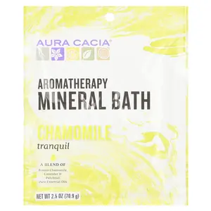 Aura Cacia Aromatherapy Mineral Bath, Chamomile, 2.5 oz (70.9 g)