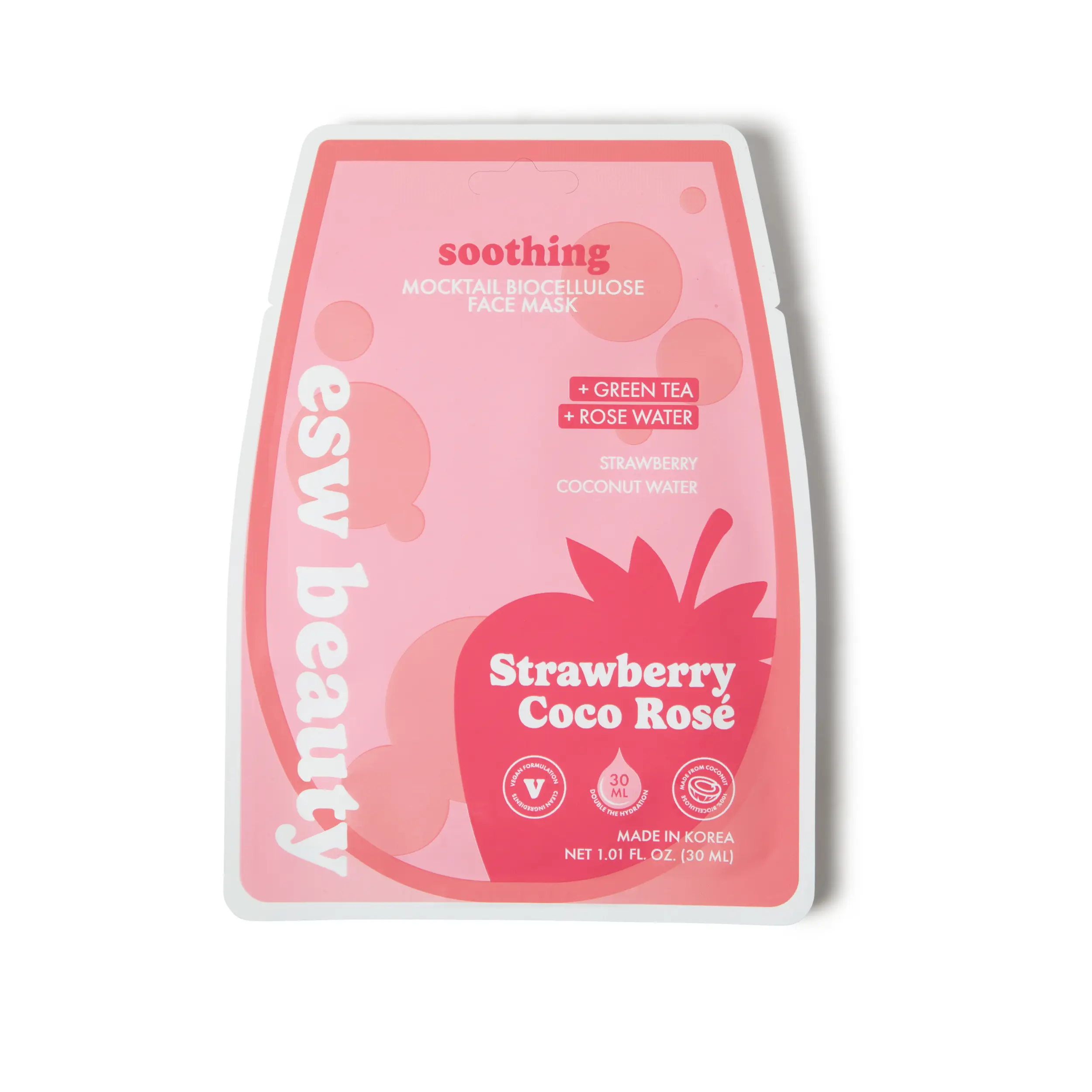 Strawberry Coco Rosé Soothing Biocellulose Mocktail Mask