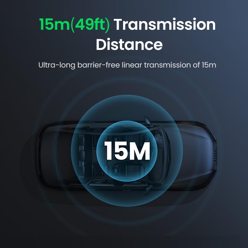 UGREEN 5.4 Aux Bluetooth Adapter for Car, Wireless FM Transmitter, 3.5mm aux Audio Receiver for Home Stereo/Wired Speaker, 15H Battery Life Car Accessories, Bluetoothtransmitter, Automotive,TikTokShopBlackFriday ,TikTokShopJumpstartSale 