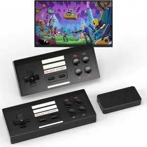 Retro gaming console, plug-and-play classic mini video game system. The 620 FC classic retro gaming device comes with two wireless controllers, suitable as a handheld gaming console for children and adults alike. An ideal Valentine's Day gift.