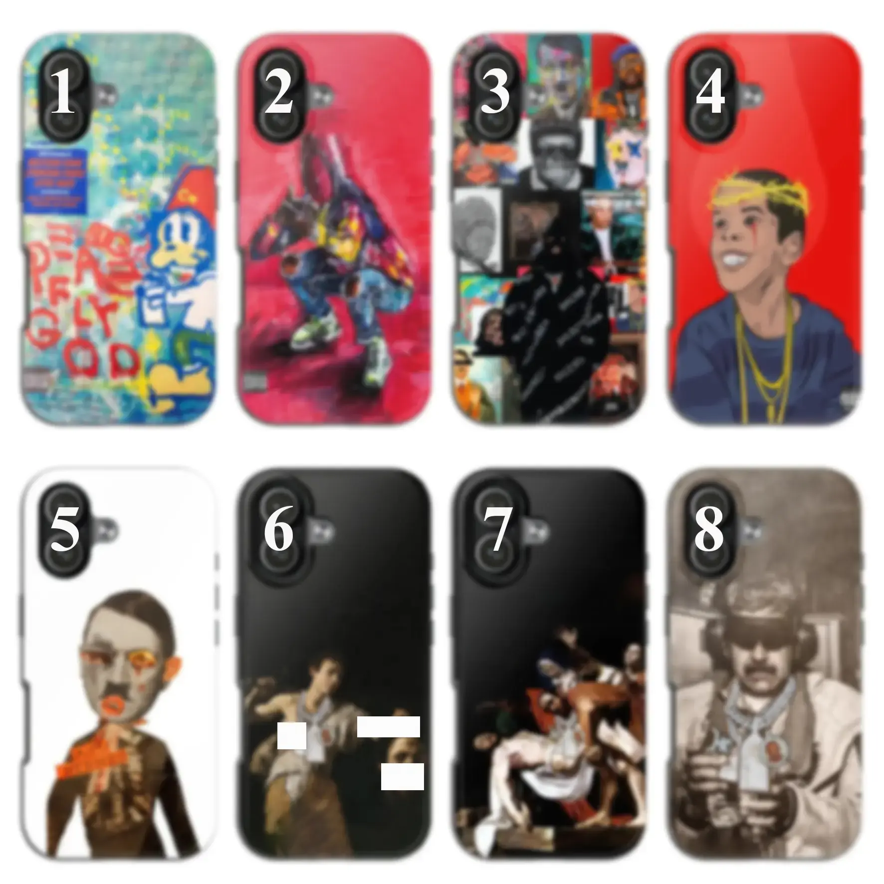 Luxury Rap Art Phone Case – Griselda Hip Hop Aesthetic, Abstract Street & High Fashion Design for iPhone 17 16 15 14 13 12 11 XS H Tough 2 Phone Case