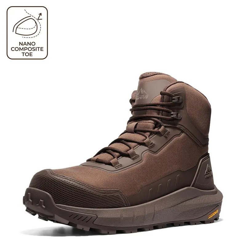 Nano Composite Toe】NORTIV 8 Men's Composite Toe Work Boots 8