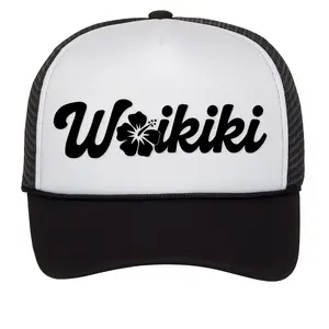 Mens Womens Aloha Flower Trucker Hat - Hawaii Hibiscus Snapback Cap