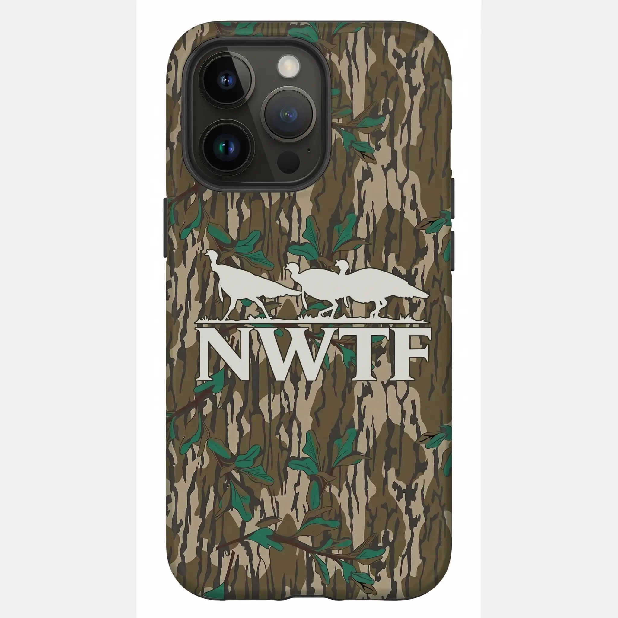 Custom Greenleaf camo, Turky V3 Hunting Phone Case for iPhone 17 16 15 14 13 12 Pro Max / Plus / Pro – Camo Outdoor Unisex, Heavy-Duty Protection, Perfect Gift for Hunters