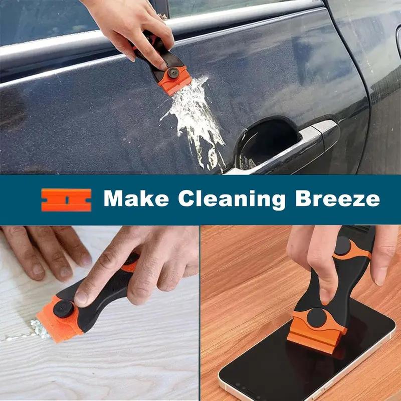 Multi functional cleaning shovel tool, ergonomically designed, suitable for paint scrapers on glass, stickers, tones, stickers, labels, sealants, adhesives
