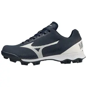 Mizuno Unisex Kids' Wave Lightrevo Junior Molded Low Baseball Cleat Navy/White - 320673.5100