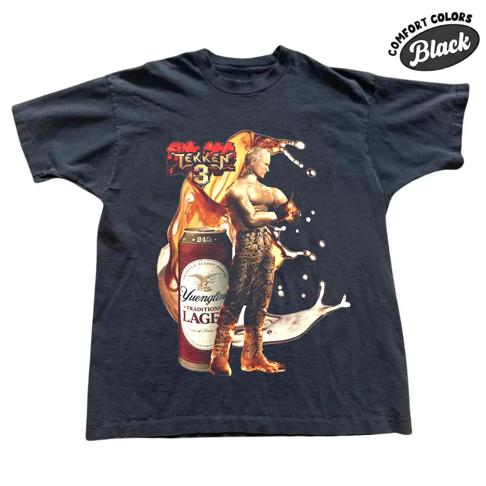 The Tekken 3 Bryan Fury Comfort Color Shirt, Yuengling Traditional Lager Collaboration Shirt, Gamer Tee, Vintage Video Game Shirt, Retro Gamer Apparel, Horror Game Shirt