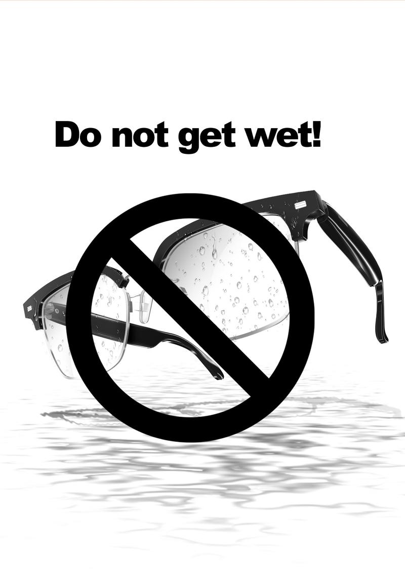 Smart Glasses Wireless Bluetooth, anti-blue light, UV protection, voice-activated smart music glasses with built-in microphone and speaker, suitable for meetings, travelling or studying Magnetic Wearable Chargeable