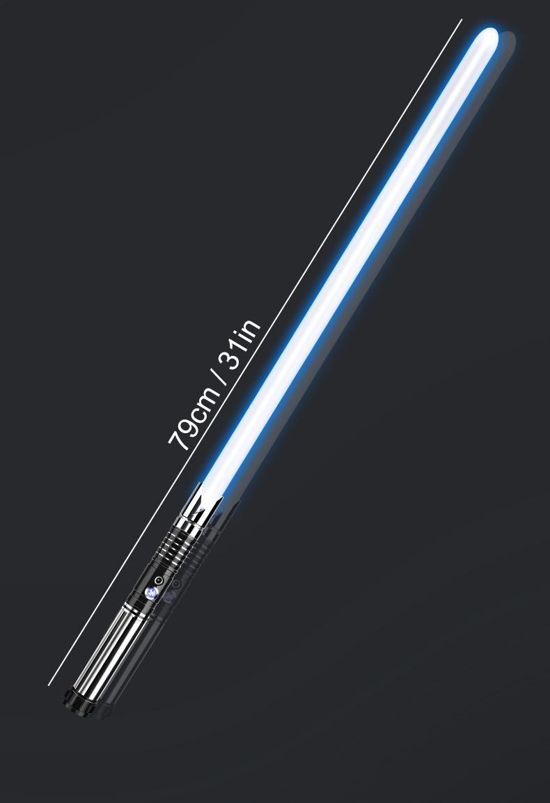 Light Saber, Heavy Dueling Light Sabers 2 Pack, 12 RGB Colors 16 Sound Fonts with Metal Hilt Double-Bladed Light Saber Smooth Swing Motion Control 2 in 1 Light Sabers for Adults Valentine's Day gift