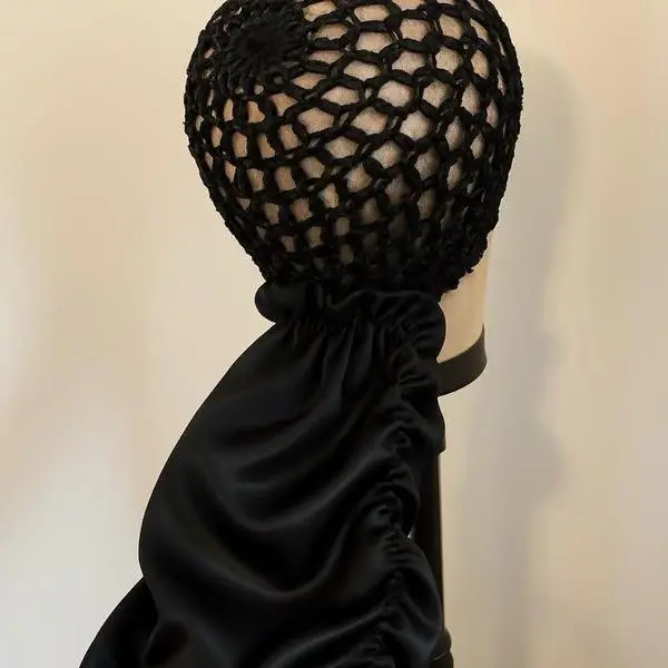2-in-1 Elastic Satin Lined Wrap Cap Bonnet - Adjustable Pull-On Haircare Essential, Compact Design Travel Pack, Stylish Home Headwear, 2026 Trending TikTok Self-Care Gift for Curly Hairstyles