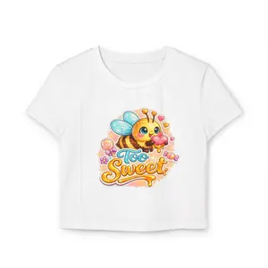 Too Sweet Bee Tee | Cute Cartoon Bumblebee, Honey Drip, Pastel Hearts