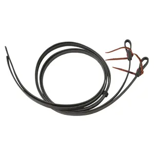 Berlin Custom Leather 3/4" Black Split Reins
