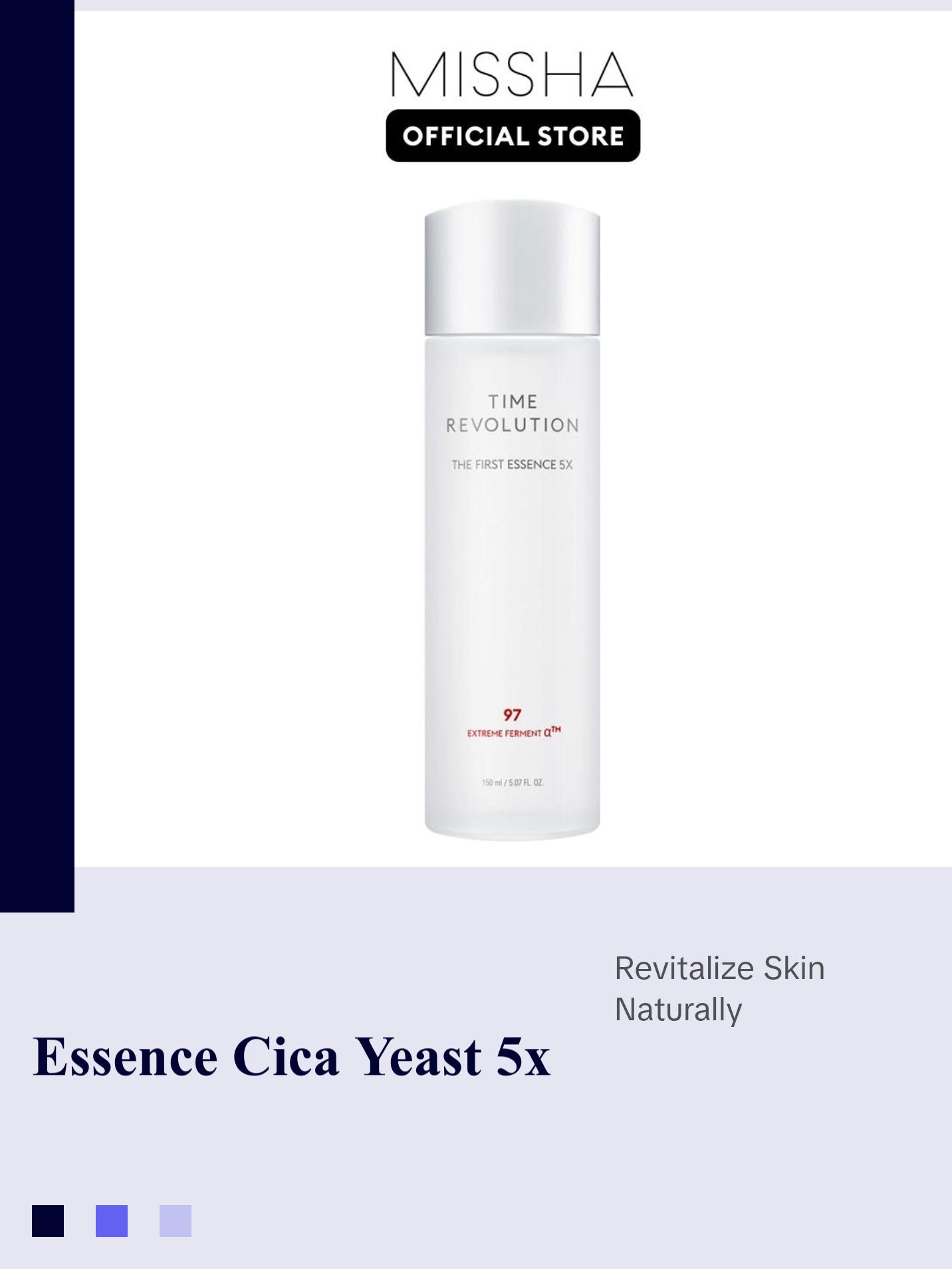 [MISSHA Official] Time Revolution The First Essence 5X - Cica Yeast Ferment Brightening Essence