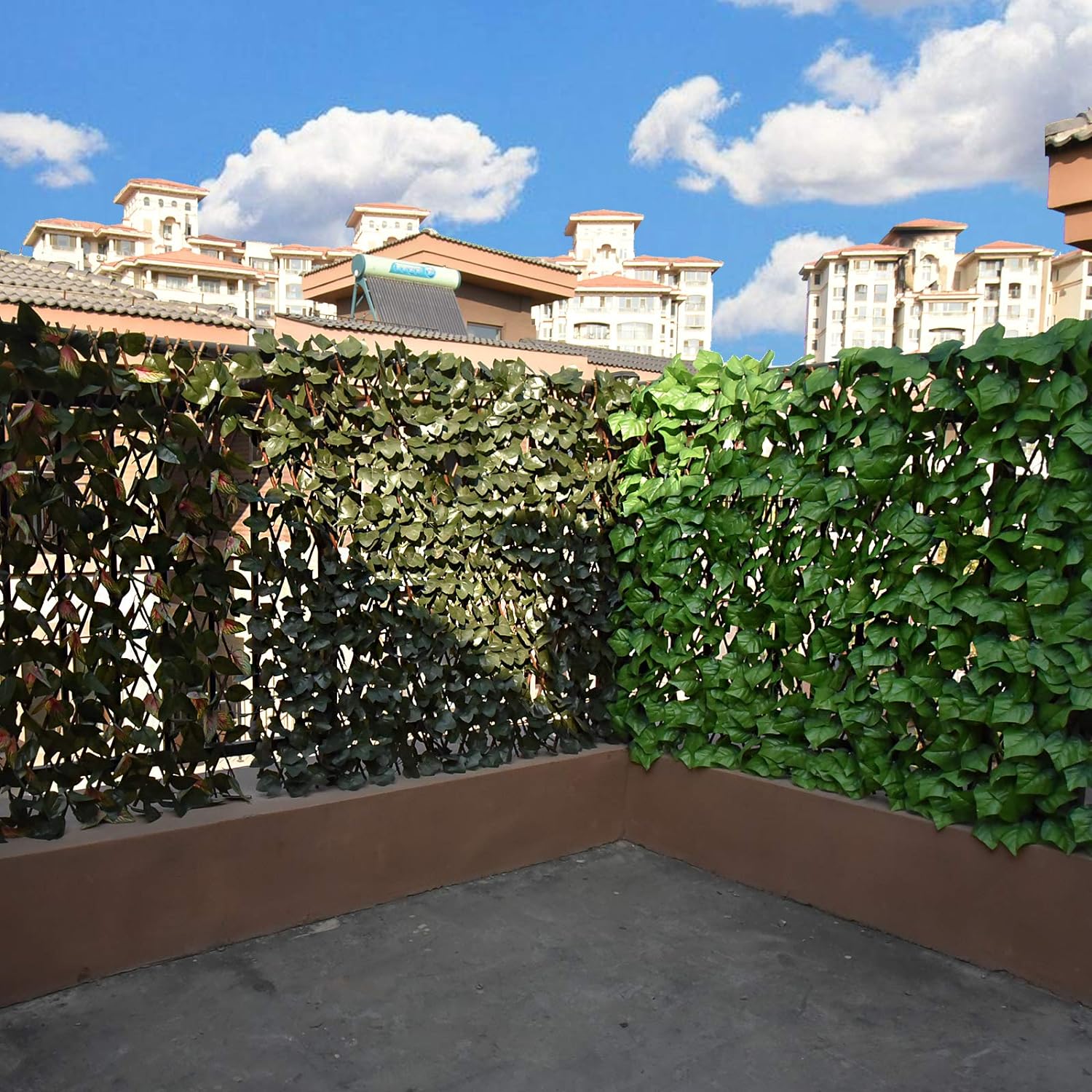 【Arbor Day】Expandable Fence Privacy Screen for Balcony Patio Outdoor,Decorative Faux Ivy Fencing Panel,Artificial