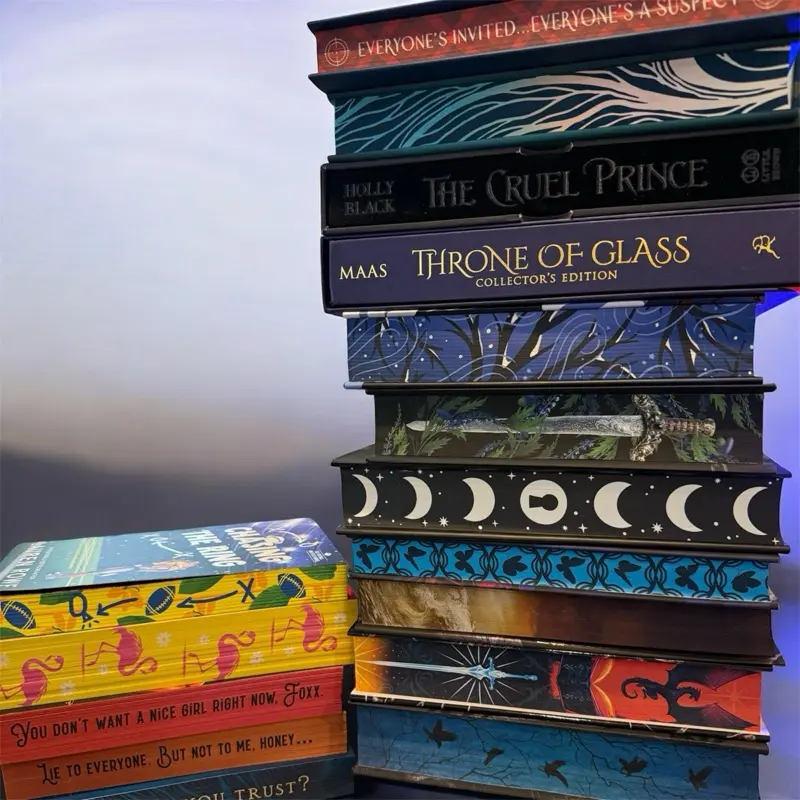 TheBookCourt Special Edition Surprise Blind Date Hard Cover Book with Eye-Catching Sprayed Edges English Edition Collectors' Item Deluxe Book for Your Bookshelf Enhance Your Reading Experience and Journey