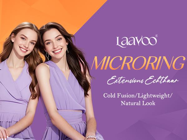 LaaVoo Micro Hair Extensions Real Human Hair Micro Ring Extensions Glueless Pre Style Human hair MIcro Bead Hair Extensions  Micro Loop Hair Extensions 57 Grams TikTokShopHolidayHaul  Christmas Gift for Her