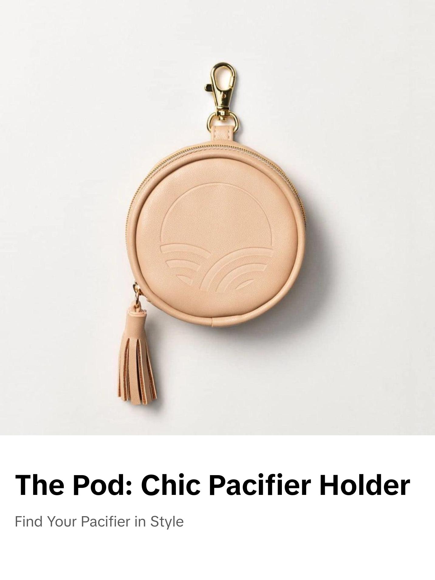 Tushbaby Pod- Portable Pacifier Case, Doubles as Coin Purse