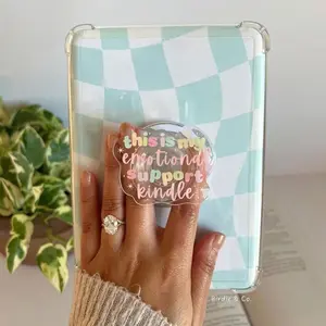 Emotional Support Kindle Magnetic Kindle Grip, MagSafe Kindle Grip, Magnetic Kindle Holder, Kindle Accessories, Bookish Gifts for her