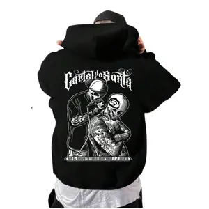 Cartel Santa Chicano Clothing, Gangster Clothes, Hoodies For Men, Men's Clothing, Streetwear, Graphic Tee , Unisex Sweater Pullover Tee