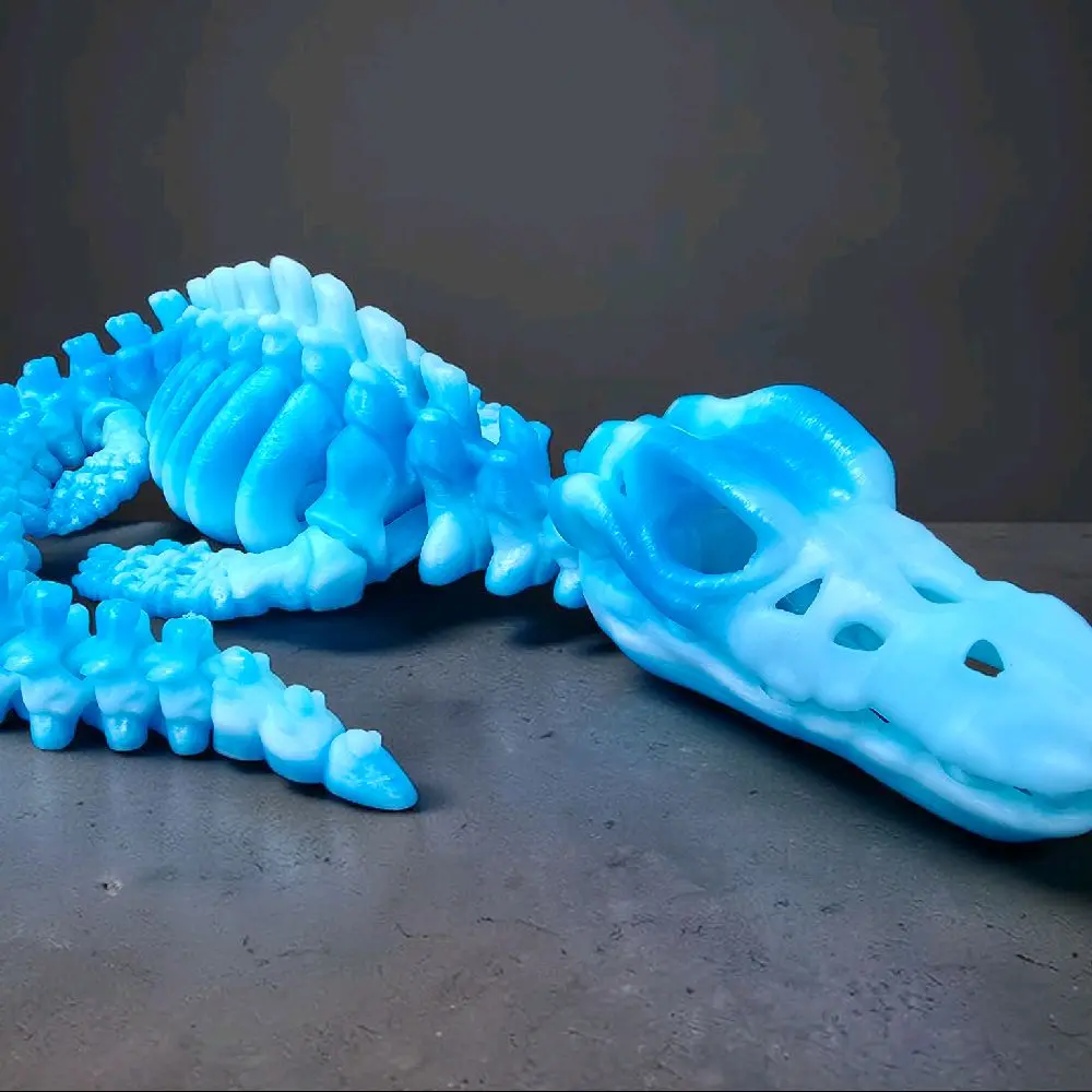 Flexi Mosasaurus – 3D Printed Articulated Dinosaur Toy | Fidget Desk Toy Gift