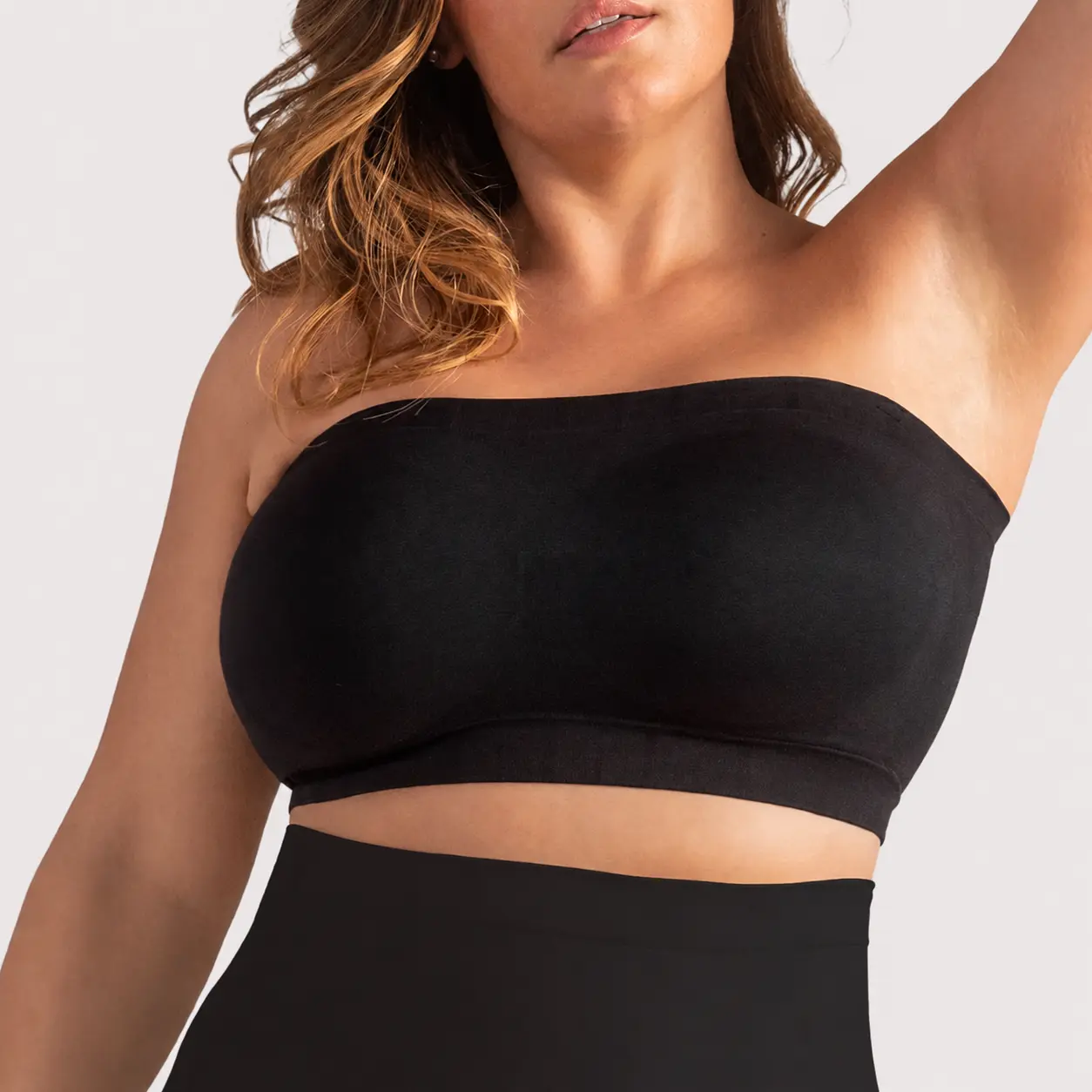 Shapermint Truekind Convertible Strapless Bandeau Bra with Wireless Comfort, Anti-Slip Grip & Removable Straps Fit Outfits Fabric Soft Customized Lightweight