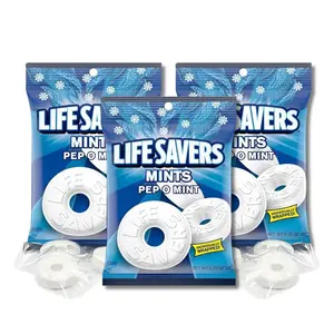 LifeSavers - Pack of 3 - Pep O Mint - Individually Wrapped Hard Candies - 6.25 oz. Bags