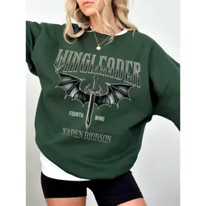 Wingleader Sweatshirt, Fourth Wing Sweater, Basgiath War College Fan Gear