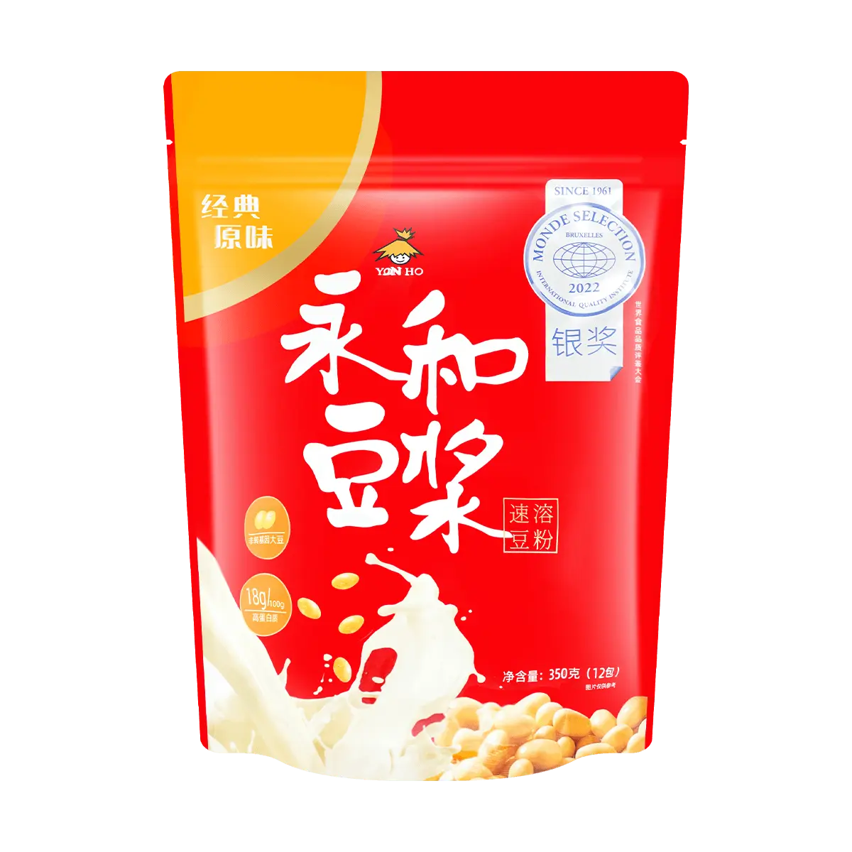 YONHO Classic Soy Milk Powder Non-GMO 350g 12 Pack