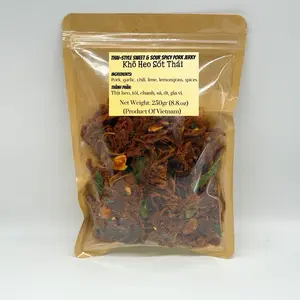 Thai-Style Spicy Pork Jerky 8.8oz - Khô Heo Sốt Thái Cay 250g